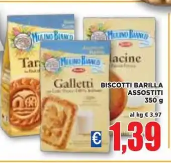 Vivo Supermercati Mulino Bianco Biscotti Barilla Assortiti 350 g offerta