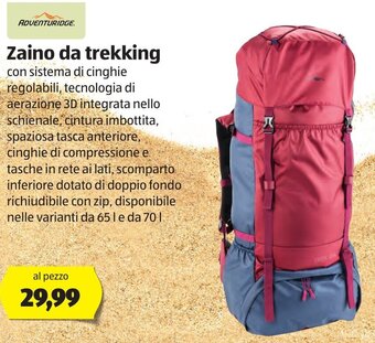 ALDI Adventuridge Zaino da trekking offerta