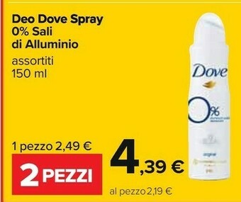 Carrefour Dove Deodorante offerta