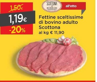 DPiù Dpiu Fettine Sceltissime Di Bovino Adulto Scottona offerta
