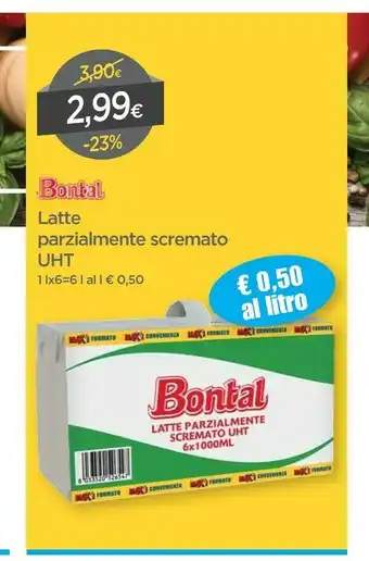 DPiù Bontal Latte parzialmente scremato offerta