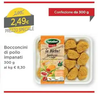 DPiù Amadori Bocconcini Di Pollo Impanati offerta