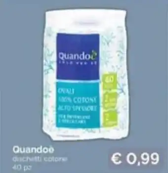 Prodet Quandoè dischetti cotone 40 pz offerta