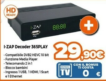 Expert I-zap Decoder 365Play offerta