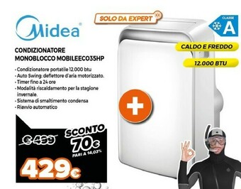 Expert Midea Condizionatore Monoblocco Mobileeco35hp offerta