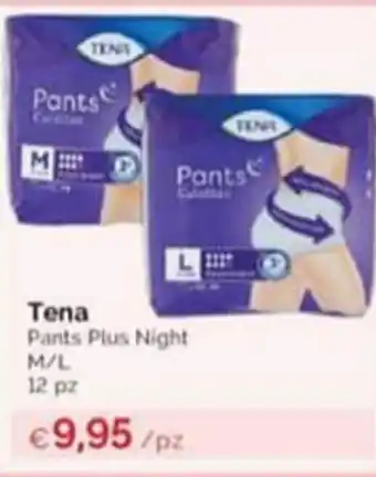Prodet Tena Pants Plus Night M/L 12 pz offerta