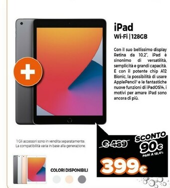 Expert Apple Ipad Wi-Fi 128 GB offerta