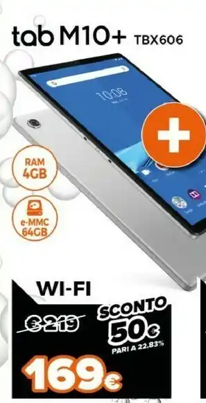 Expert Lenovo Tab M10+ TBX606 Wi-Fi offerta