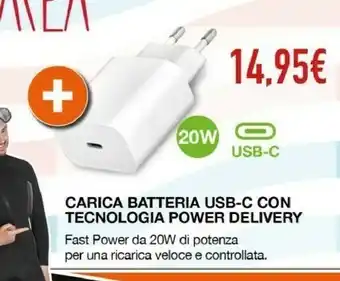 Expert Area Caricabatteria Da Rete 20W Con Tecnologia Power Delivery offerta