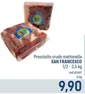 San Francesco Prosciutto crudo mattonella 1/2-2.5 kg