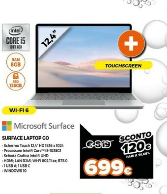 Expert Microsoft Surface Laptop Go offerta