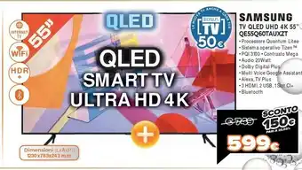 Expert Samsung Q60T QE55Q60TAUXXH TV 139,7 Cm (55") 4K Ultra HD Smart TV Nero offerta