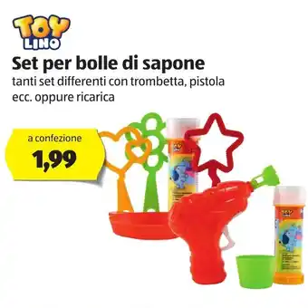 ALDI Toy Lino Set per bolle di sapone offerta