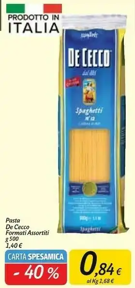 Carrefour Market De Cecco Pasta offerta