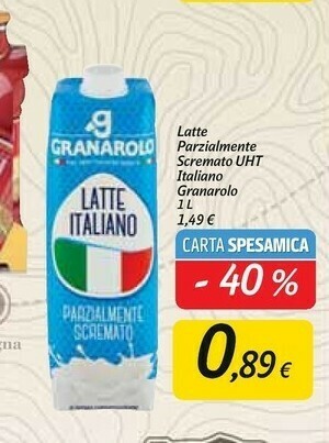 Carrefour Market Granarolo Latte Parzialmente Scremato Uht Italiano offerta