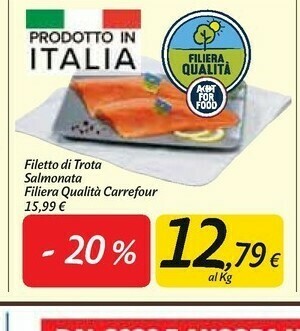 Carrefour Market Carrefour Filetto Di Trota Salmonata offerta