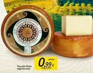 Carrefour Market Caseificio Follonica Pecorino Rosso Degli Etruschi offerta