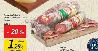 Carrefour Market Modea Salsiccia Calabra Dolce O Piccante offerta