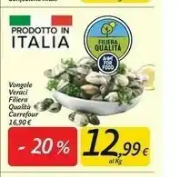 Carrefour Market Carrefour Vongole Veraci offerta