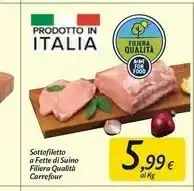 Carrefour Market Carrefour Sottofiletto A Fette Di Suino offerta