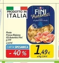 Carrefour Market Fini Modena Fini - Gli Autentici Tortellini Al Prosciutto Crudo 250 G(ml) offerta