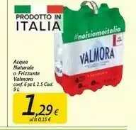 Carrefour Market Valmora Acqua Minerale Naturale 1500 G(ml) offerta