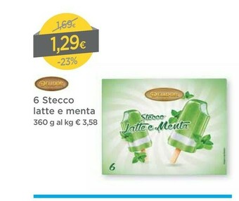 Delidor 6 Stecco Latte E Menta