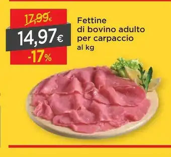 DPiù Dpiu Fettine Di Bovino Adulto Per Carpaccio offerta