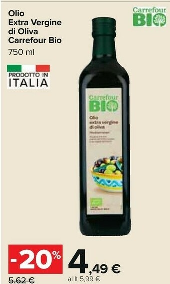 Carrefour Olio extravergine di oliva offerta
