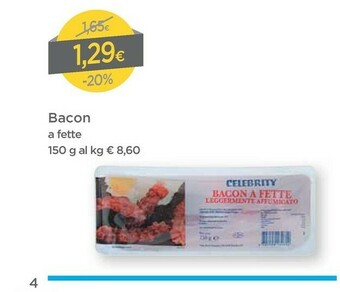 DPiù Bacon A Fette offerta