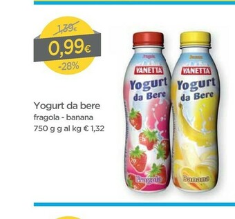 DPiù Vanetta Yogurt Da Bere Banana 750 G(ml) offerta