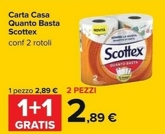 Carrefour Scottex Rotoli di carta offerta