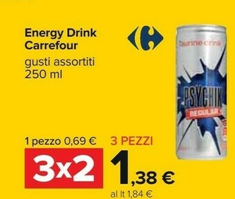 Carrefour Energy drink offerta