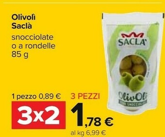 Carrefour Saclà Olive offerta