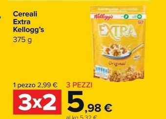 Carrefour Kelloggs Cereali offerta