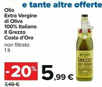 Carrefour Costa Olio extravergine di oliva offerta