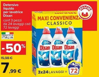 Carrefour Dixan Detersivo lavatrice offerta