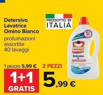 Carrefour Omino Bianco Detersivo lavatrice offerta