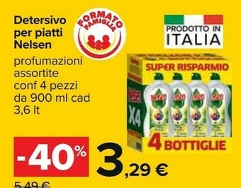 Carrefour Nelsen Detersivo piatti offerta