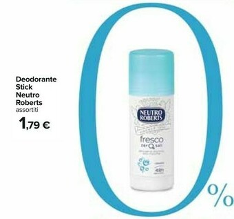 Carrefour Neutro Roberts Deodorante offerta