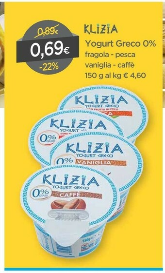 Klizia Yogurt Greco 0%