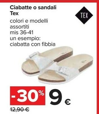 Carrefour Pantofole offerta