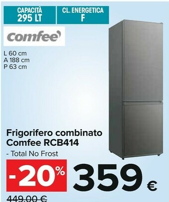 Carrefour Comfeè Frigoriferi offerta