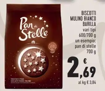 Conad Barilla Mulino Bianco Biscotti vari tipi 600/700 g / pan di stelle 700 g offerta