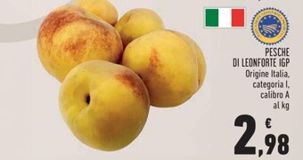 Conad Pesche di Leonforte IGP offerta