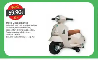DPiù Vespa moto per bambini offerta
