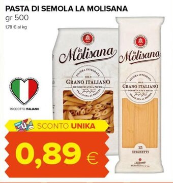 Tigre La Molisana Pasta Di Semola gr 500 offerta