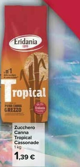 Carrefour Eridania Zucchero di canna offerta