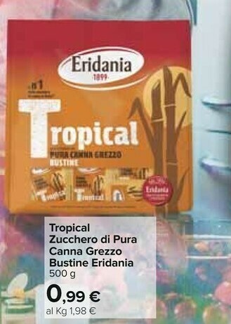 Carrefour Eridania Zucchero di canna offerta
