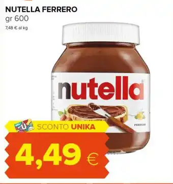 Tigre Ferrero Nutella gr 600 offerta